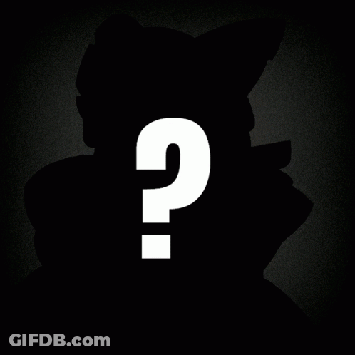 Silhouette Of Person With Question Mark GIF