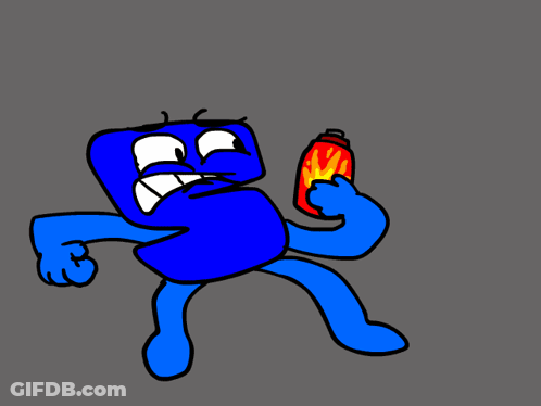 Silhouette Person Surrounded By Fire GIF