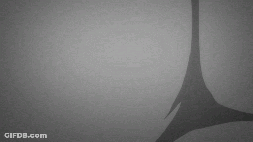 Silhouette Person With Sword And Fire GIF