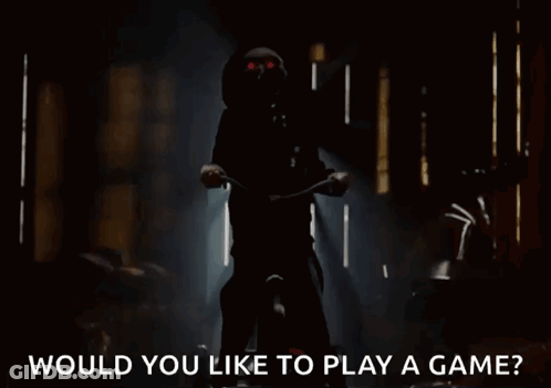 Silhouette Riding Bike Would You Like To Play A Game GIF