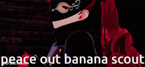 Silhouette Stained Glass Window Peace Out Banana Scout GIF