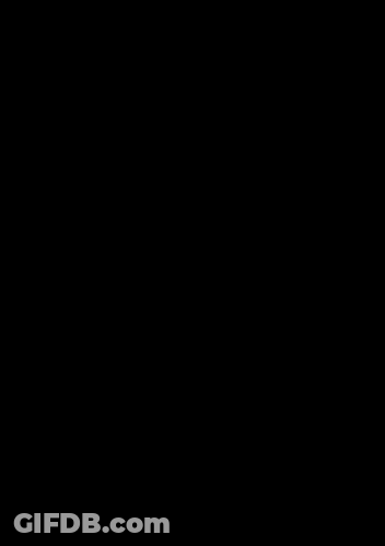 Silhouette Surrounded By Red Letters GIF