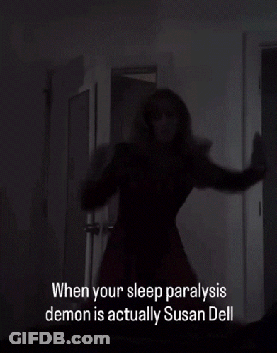 Silhouette Woman Dark Room When Your Sleep Paralysis Demon Is Actually Susan Dell GIF