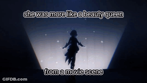 Silhouette Woman With Beauty Queen Words GIF