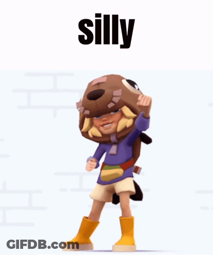 Silly Cartoon Character GIF