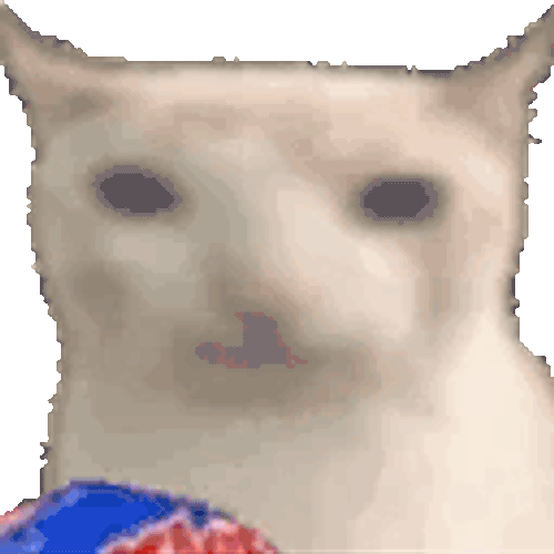 Silly Cat Eating Chips Sticker GIF