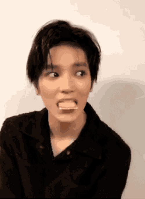 Silly Eating Reaction GIF