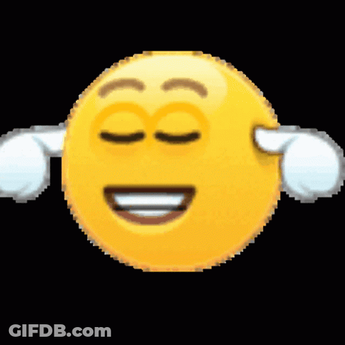 Silly Emoji Dont Care GIF