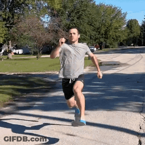 Silly Running Daniel Labelle GIF