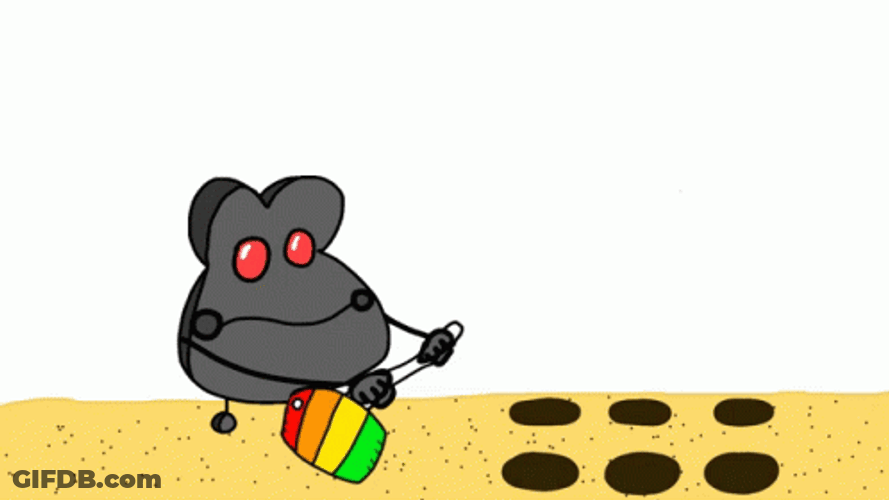 Silly Sammy Playing Whack A Mole GIF
