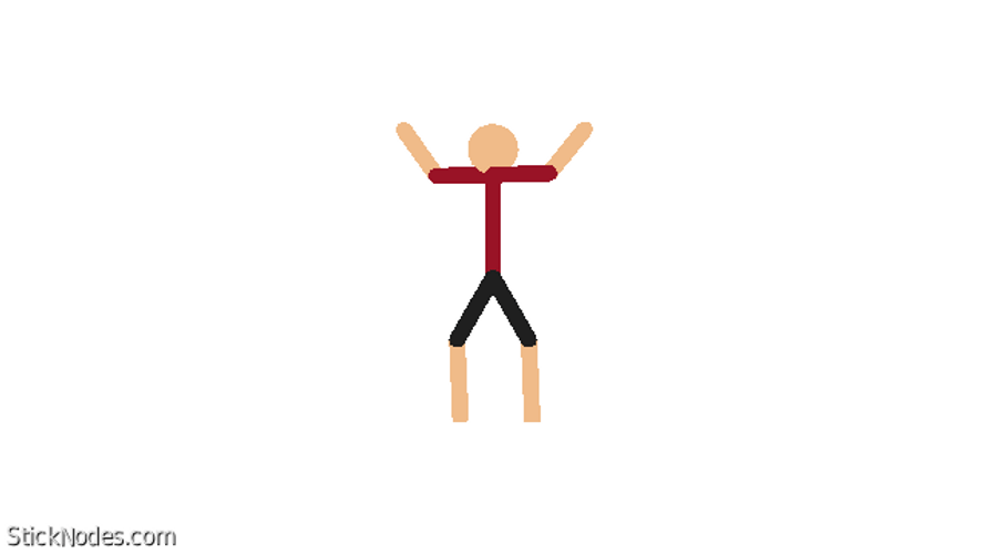 Silly Stick Guy Green Screen GIF