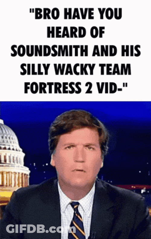 Silly Wacky Team Fortress 2 Tucker Carlson GIF