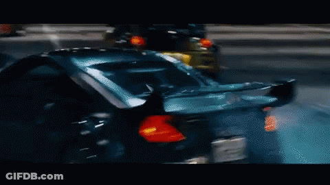 Silver Car With Lnc License Plate GIF