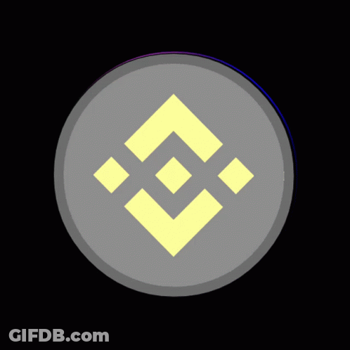 Silver Coin With Yellow Triangle GIF