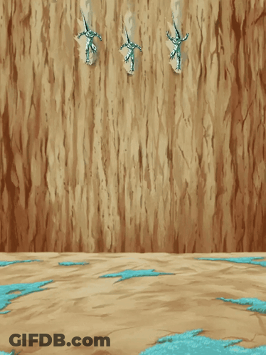 Silver Figures Flying Through Air GIF