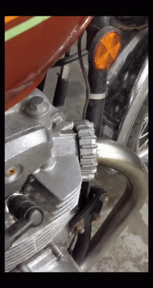 Silver Gray Metallic Engine Smoking GIF