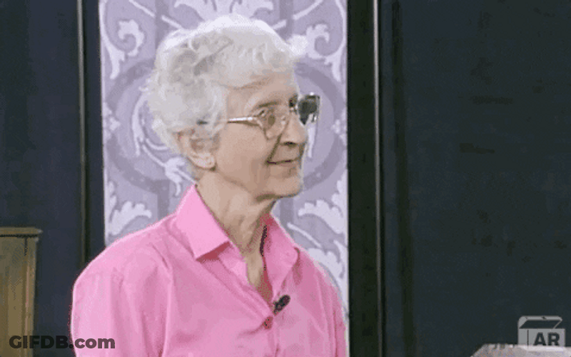 Silver Haired Granny Big Money GIF