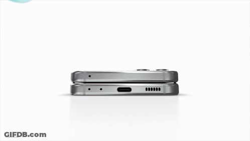 Silver Phone With Samsung Logo GIF