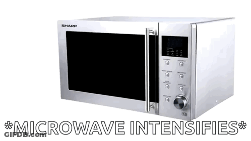 Silver Sharp Microwave Intensifies GIF