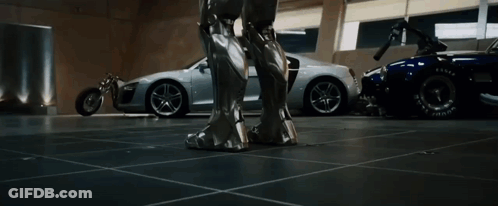 Silver Sports Car Number 98 GIF