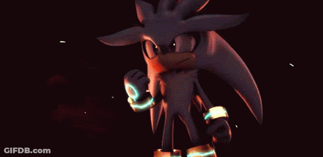 Silver The Hedgehog 3D Staring GIF
