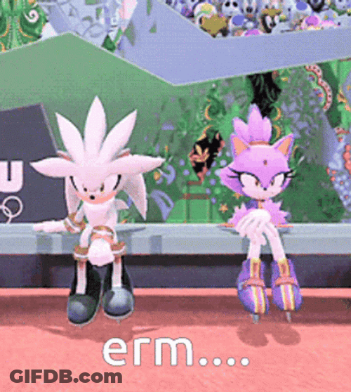 Silver The Hedgehog Awkward GIF