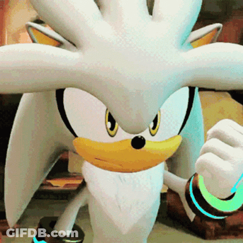 Silver The Hedgehog Clenched Fist GIF