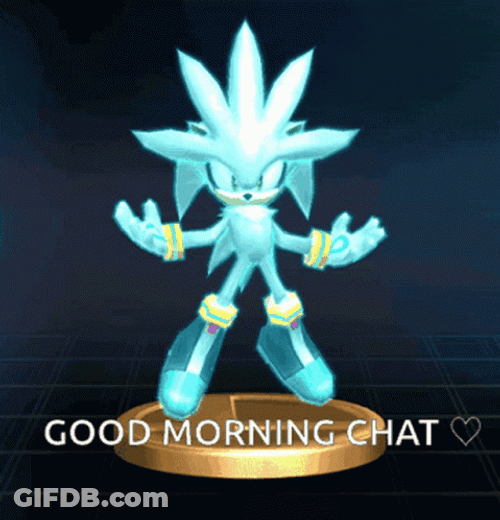 Silver The Hedgehog Good Morning Chat GIF