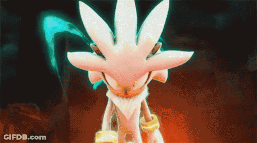 Silver The Hedgehog Serious Look GIF