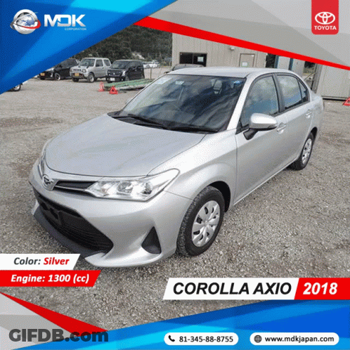 Silver Toyota Corolla Axio Ad GIF