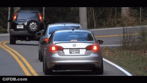 Silver Volkswagen Car With License Plate NM-494 GIF