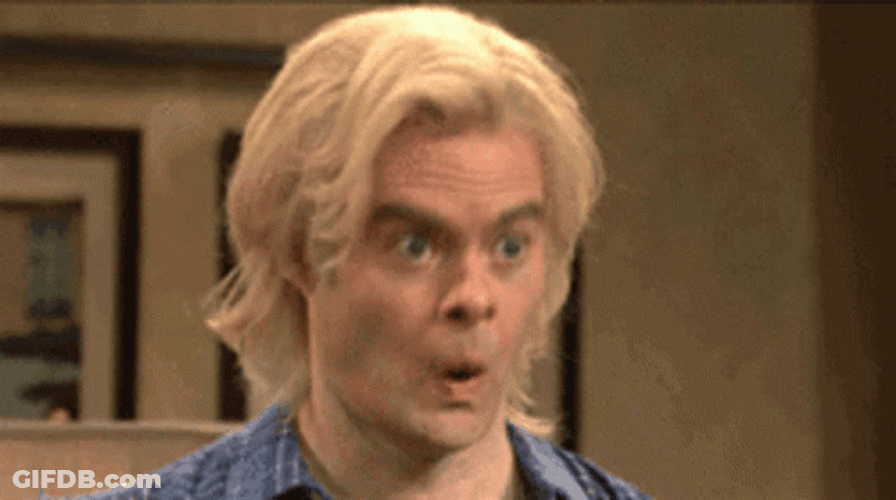 Simmer Down Now Bill Hader Weird Face GIF