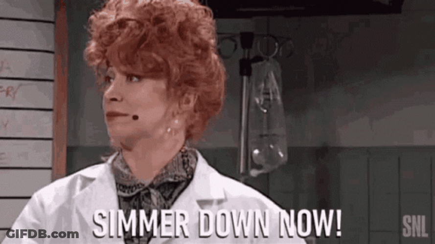 Simmer Down Now Cheri Oteri In Lab Coat GIF