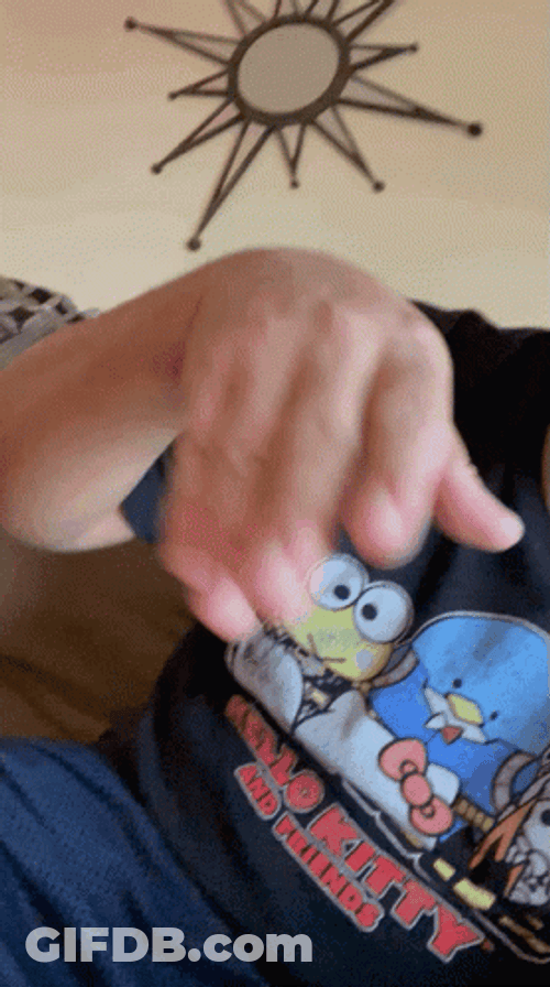 Simmer Down Now Hand Gesture GIF