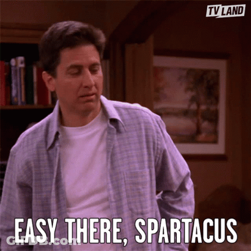 Simmer Down Now Ray Romano Spartacus GIF