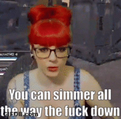 Simmer Down Now Sephy Red Hair GIF