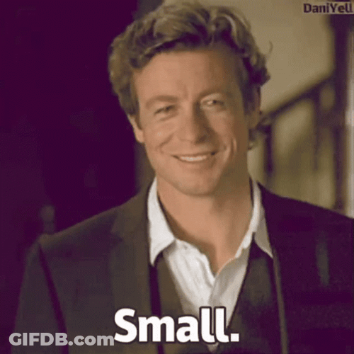 Simon Baker Small Or Tiny Gesture GIF