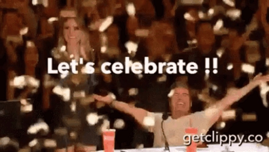Simon Cowell Celebrate Meme GIF