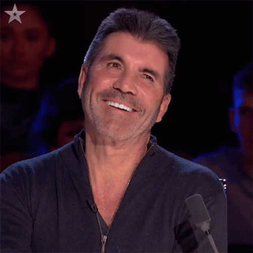 Simon Cowell Fake Smile GIF