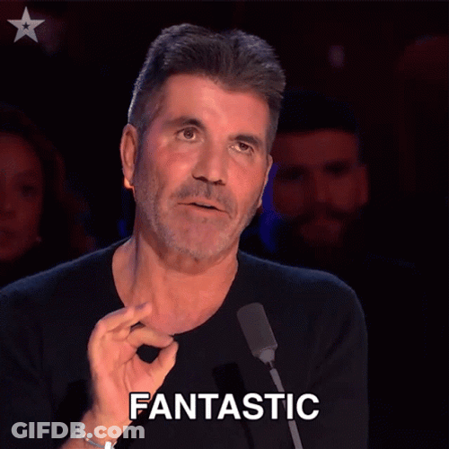 Simon Cowell Fantastic Reaction GIF
