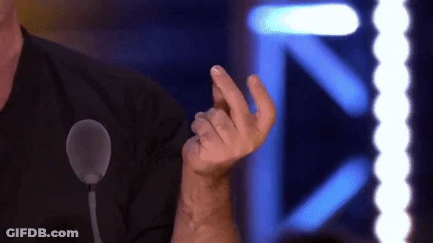 Simon Cowell Finger Snap GIF
