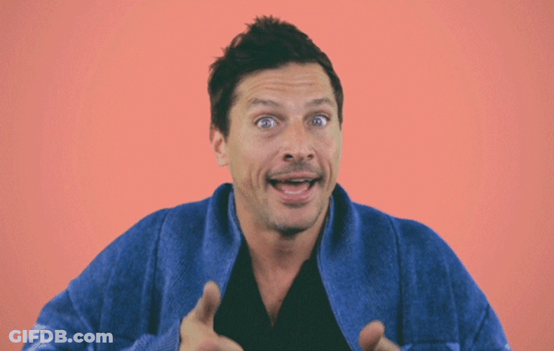 Simon Rex Smiling Approval GIF