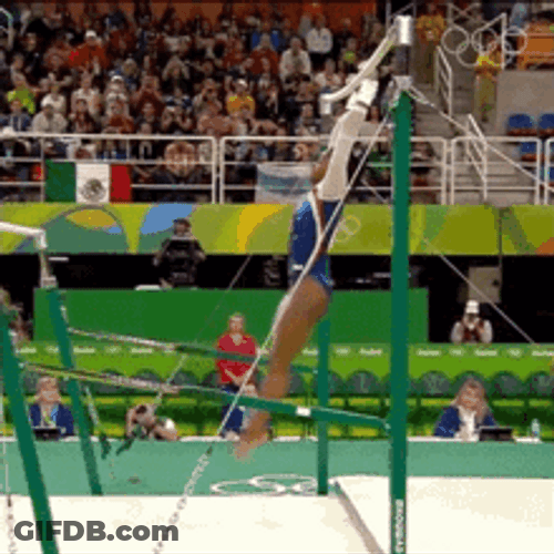 Simone Biles Flip Uneven Bars Competition Gymnastics GIF