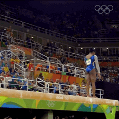 Simone Biles Gymnast Vaulting Olympics GIF