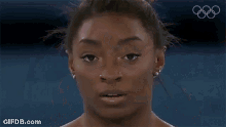 Simone Biles Running Hurry Vault Summer Olympics GIF