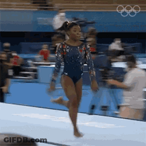 Simone Biles Team USA Gymnastics Vault Olympic Games GIF