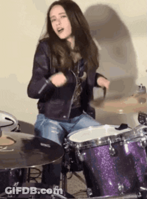 Simone Lockhart Rimshot GIF