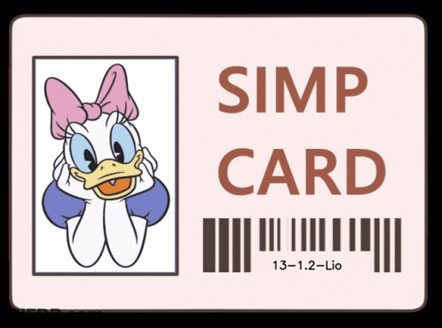 Simp Card Daisy Duck GIF
