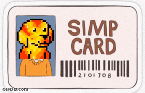 Simp Card Dog GIF