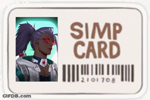 Simp Card Man With Glasses GIF